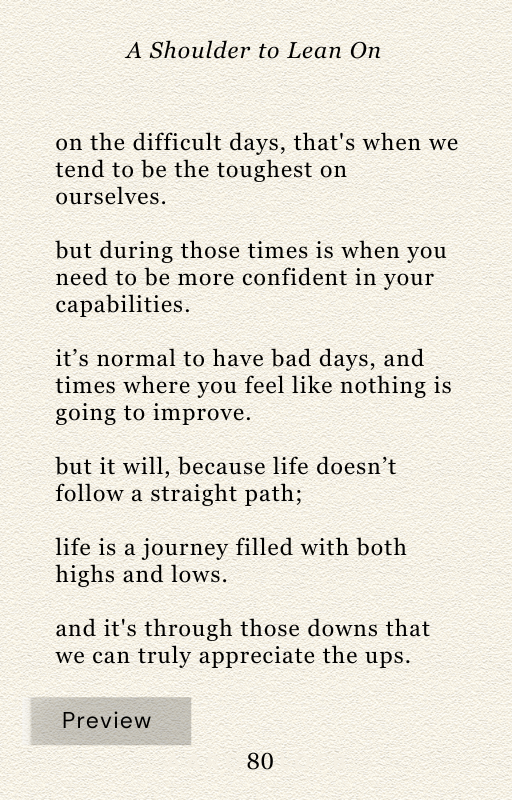 A Shoulder to Lean On